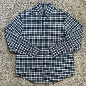 $188 Noah Western Oxford Button Down Tartan Plaid Shirt LS Green Men’s Size M
